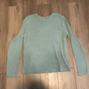 Ribbed long sleeve shirt